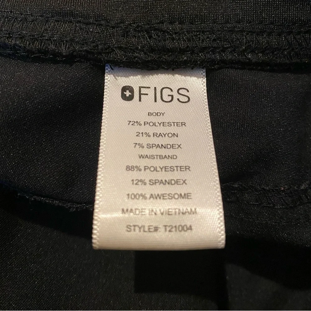 FIGS Black Technical Collection Scrub Pants Size Large-Unisex
